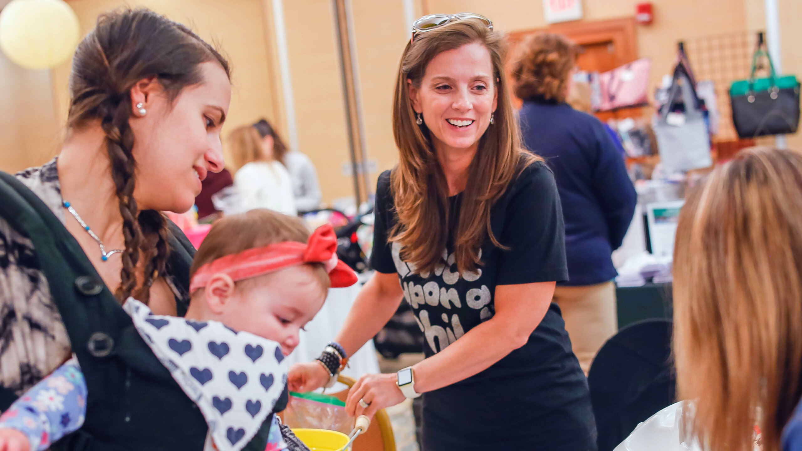 exhibitor and attendee at babies & bumps