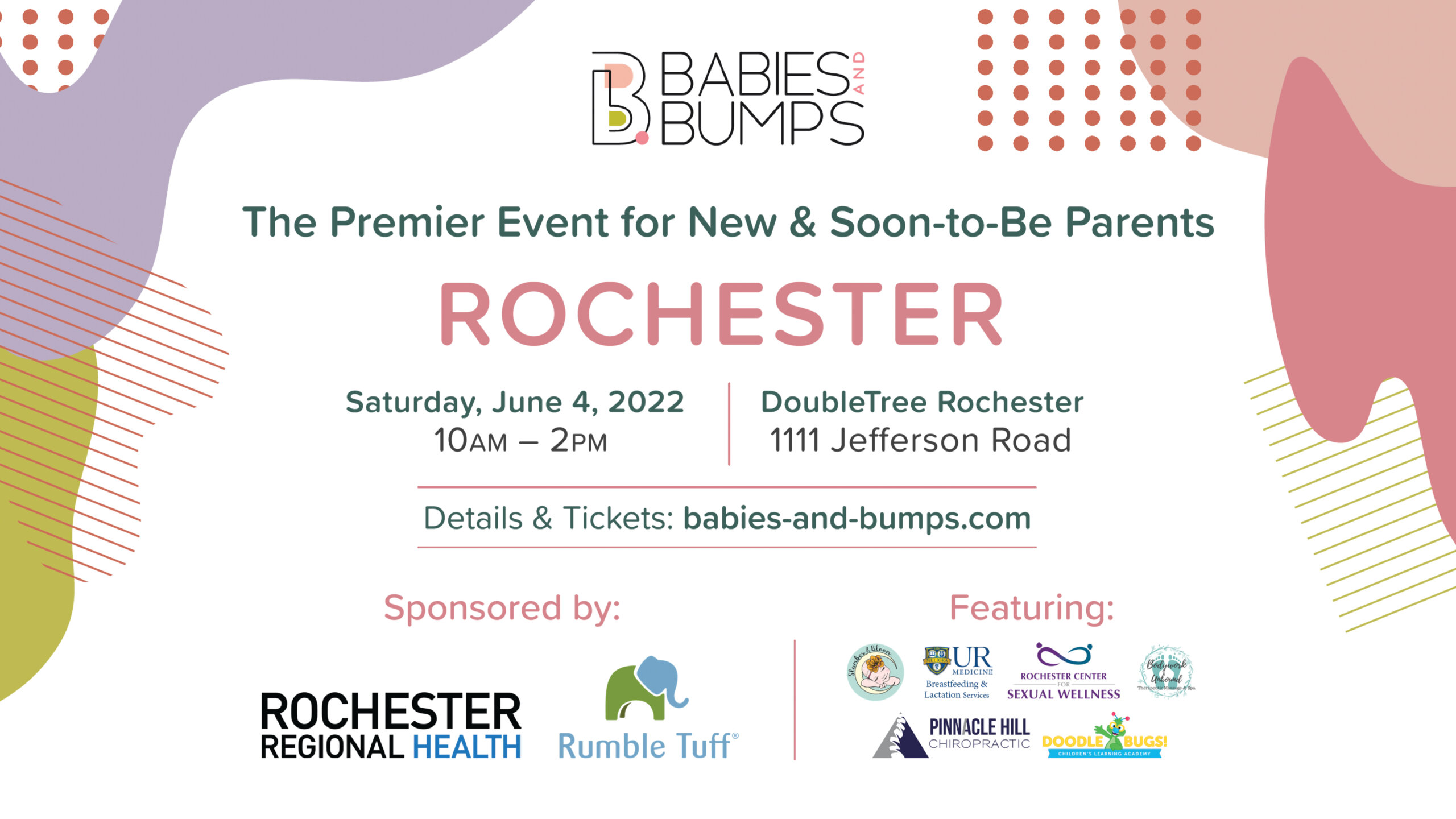 babies & bumps rochester promotional postcard