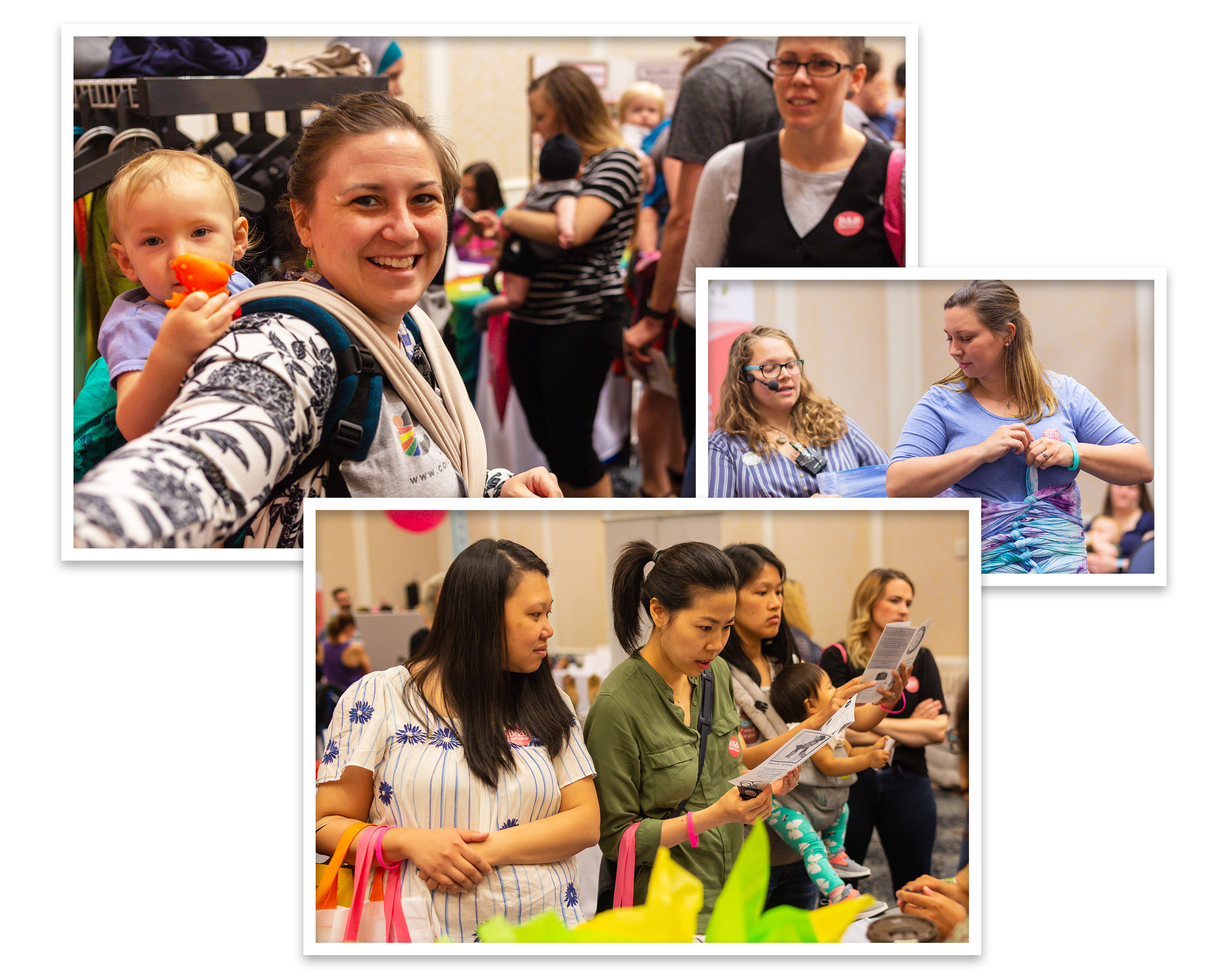 attendees at various babies & bumps events