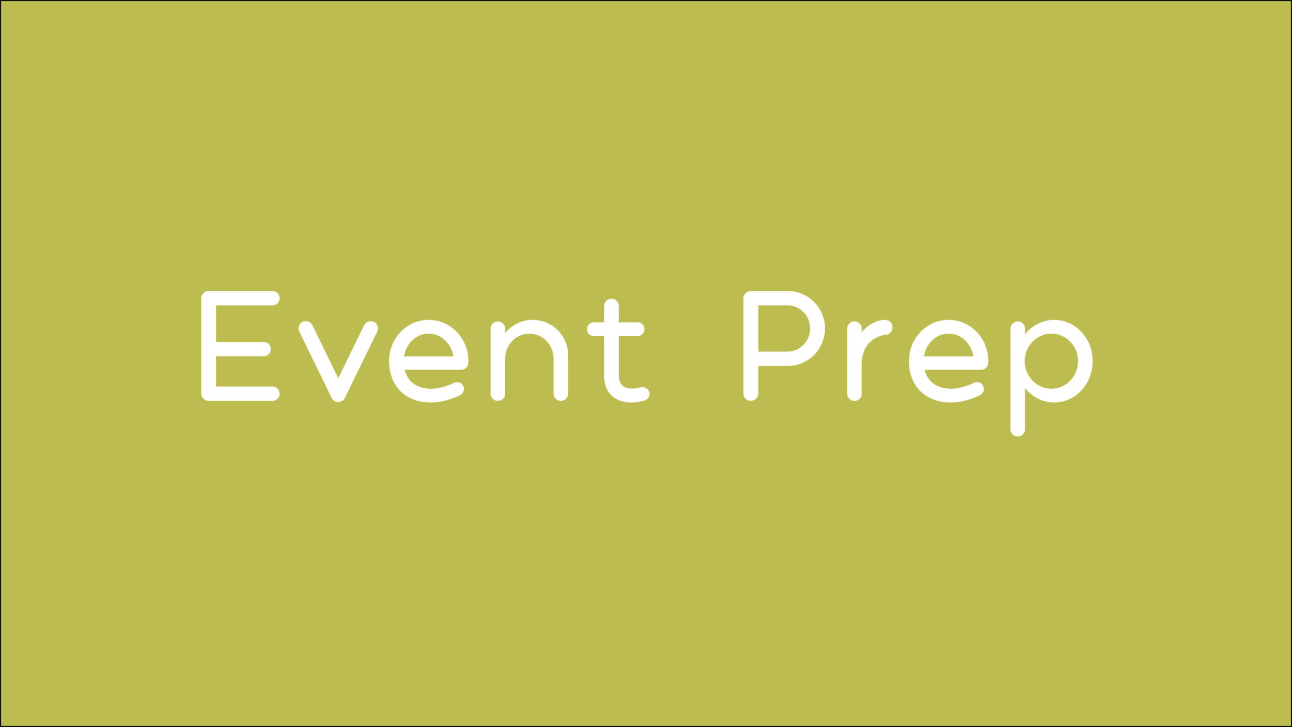 Event Prep Welcome Kit Graphic