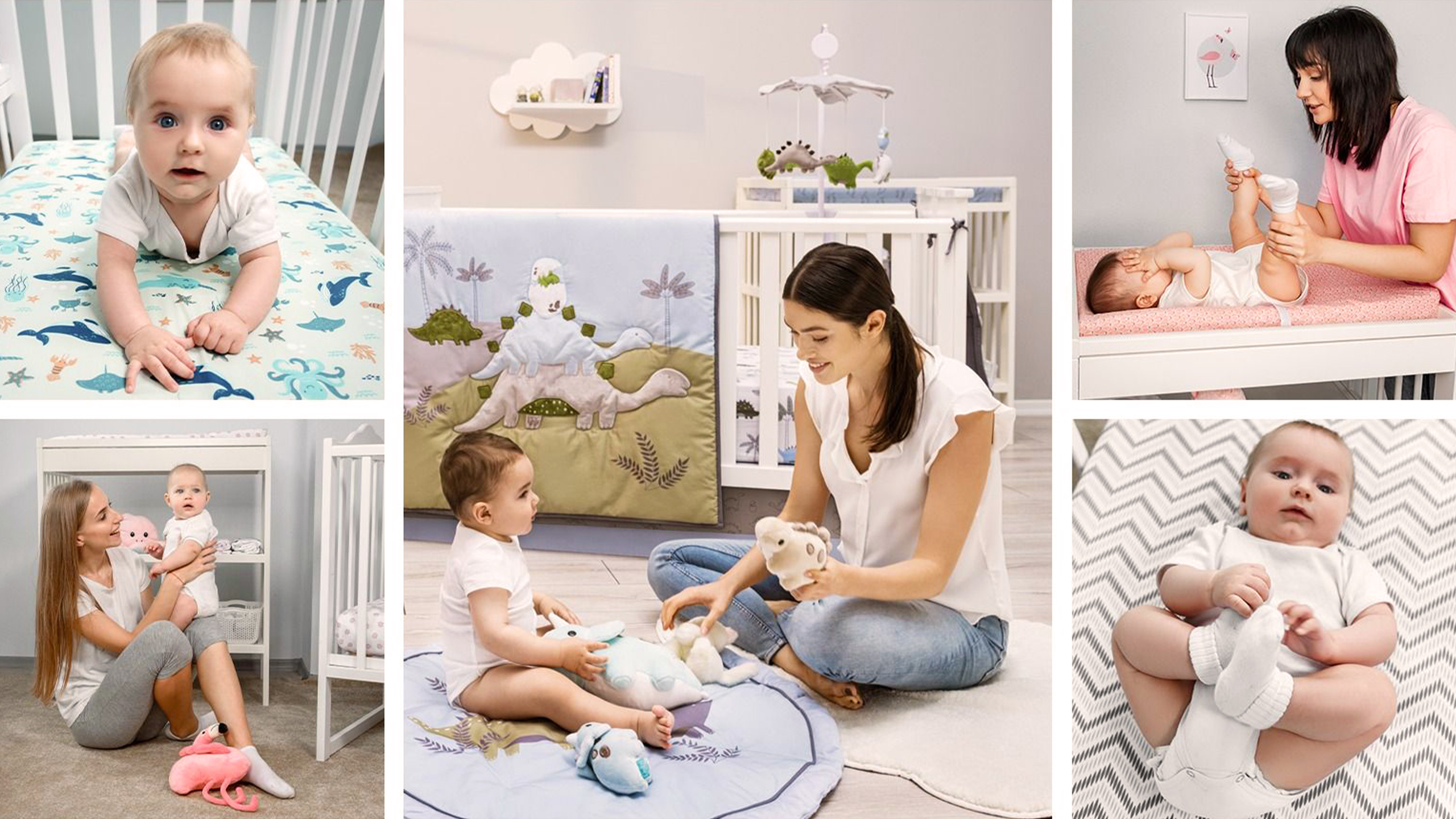 Nursery images with My Little Zone bedding