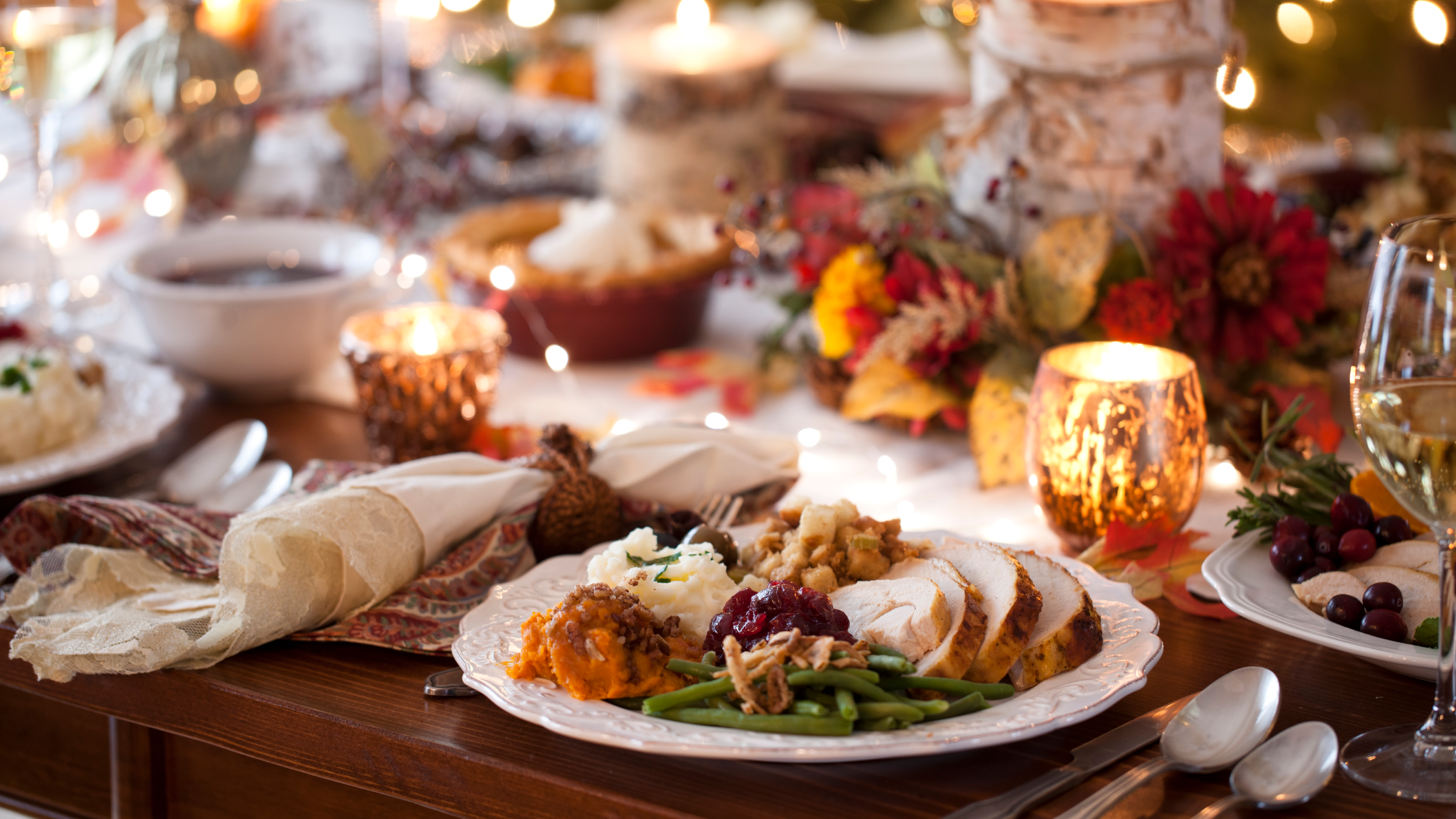 Thanksgiving table setting.