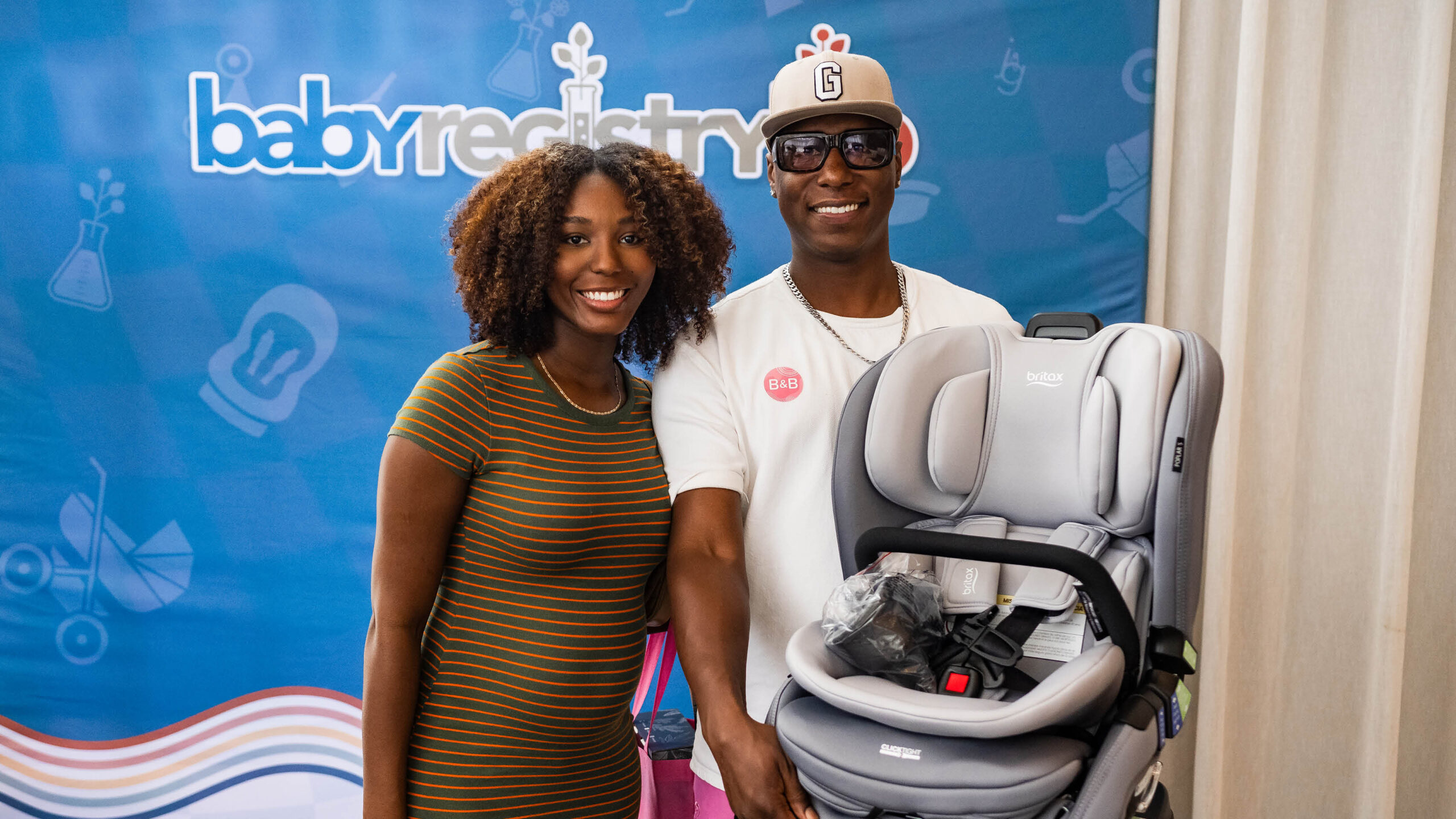 Attendee with Car Seat Giveaway at B&B