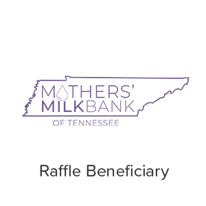 Mothers' Milk Bank of Tennessee Logo - Raffle Beneficiary